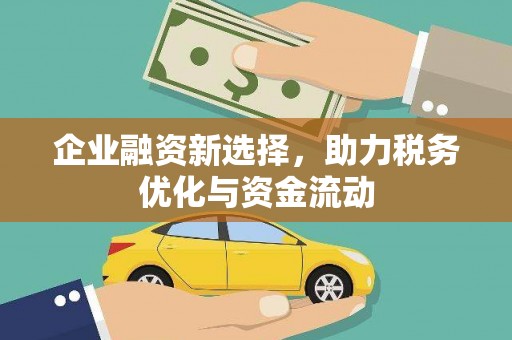 顺城企业融资新选择，助力税务优化与资金流动