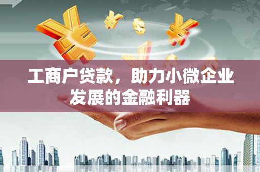顺城工商户贷款，助力小微企业发展的金融利器