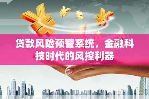顺城贷款风险预警系统，金融科技时代的风控利器