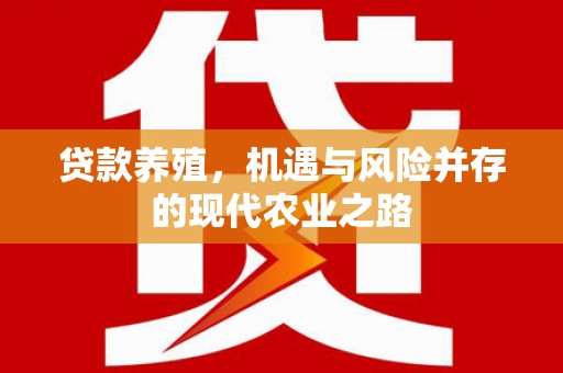 顺城贷款养殖，机遇与风险并存的现代农业之路
