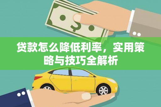 顺城贷款怎么降低利率，实用策略与技巧全解析