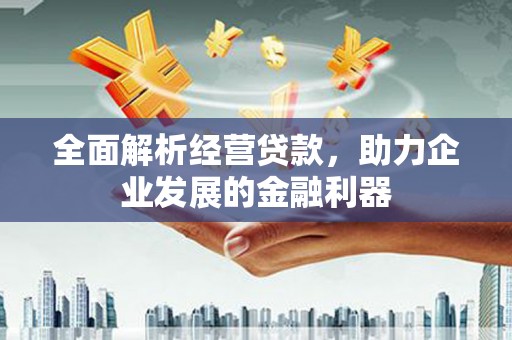 顺城全面解析经营贷款，助力企业发展的金融利器