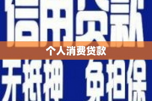 顺城个人消费贷款