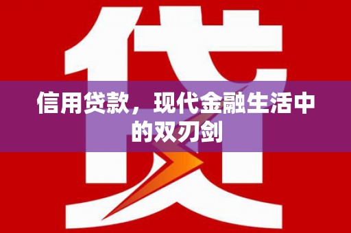 顺城信用贷款，现代金融生活中的双刃剑