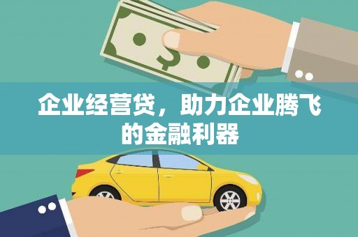 顺城企业经营贷，助力企业腾飞的金融利器