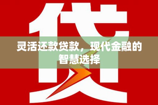 顺城灵活还款贷款，现代金融的智慧选择