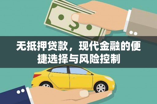 顺城无抵押贷款，现代金融的便捷选择与风险控制