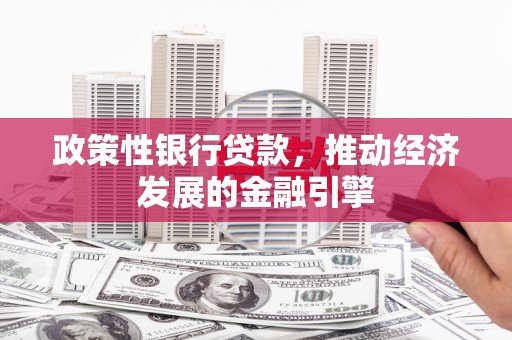 顺城政策性银行贷款，推动经济发展的金融引擎