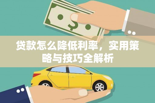 顺城贷款怎么降低利率，实用策略与技巧全解析