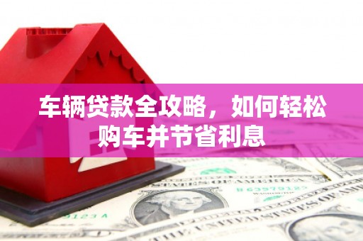 顺城车辆贷款全攻略，如何轻松购车并节省利息