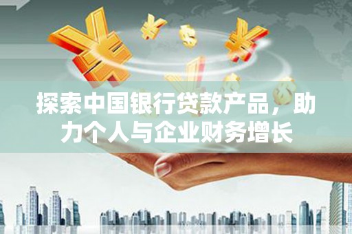 顺城探索中国银行贷款产品，助力个人与企业财务增长
