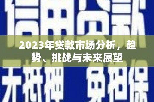 顺城2023年贷款市场分析，趋势、挑战与未来展望