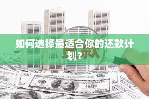 顺城如何选择最适合你的还款计划？