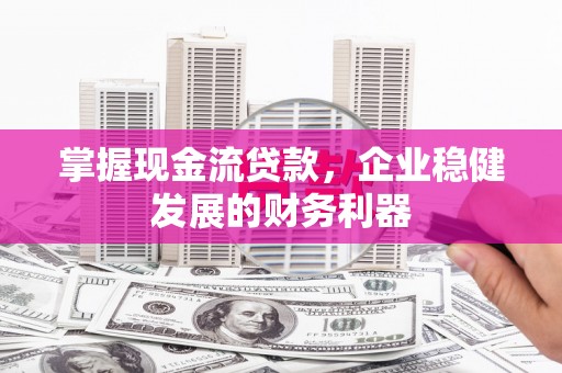 顺城掌握现金流贷款，企业稳健发展的财务利器
