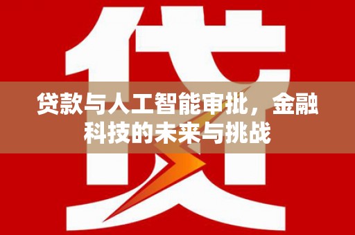 顺城贷款与人工智能审批，金融科技的未来与挑战