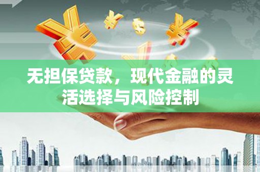 顺城无担保贷款，现代金融的灵活选择与风险控制