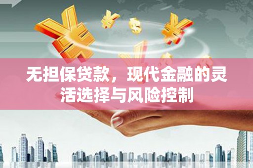 顺城无担保贷款，现代金融的灵活选择与风险控制