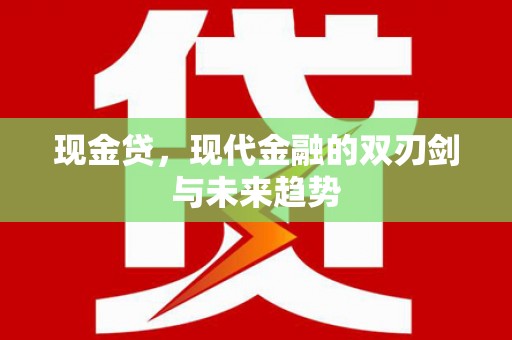 顺城现金贷，现代金融的双刃剑与未来趋势