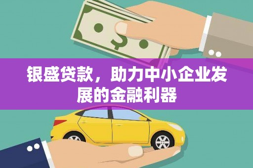 顺城银盛贷款，助力中小企业发展的金融利器