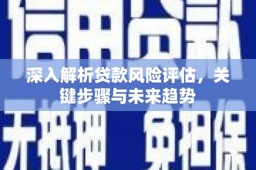 顺城深入解析贷款风险评估，关键步骤与未来趋势