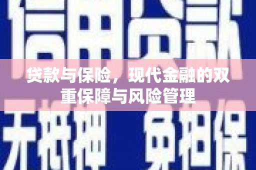 顺城贷款与保险，现代金融的双重保障与风险管理