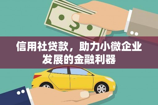 顺城信用社贷款，助力小微企业发展的金融利器