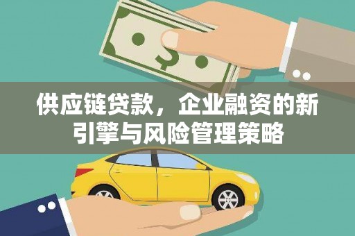 顺城供应链贷款，企业融资的新引擎与风险管理策略
