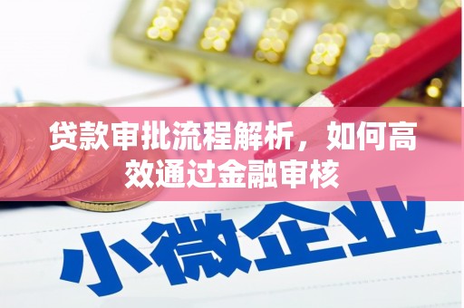 顺城贷款审批流程解析，如何高效通过金融审核