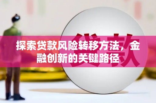 顺城探索贷款风险转移方法，金融创新的关键路径