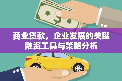 顺城商业贷款，企业发展的关键融资工具与策略分析