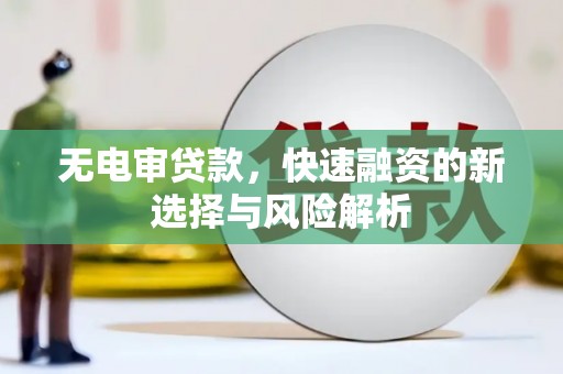 顺城无电审贷款，快速融资的新选择与风险解析