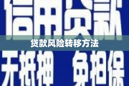 顺城贷款风险转移方法