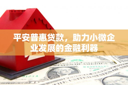 顺城平安普惠贷款，助力小微企业发展的金融利器