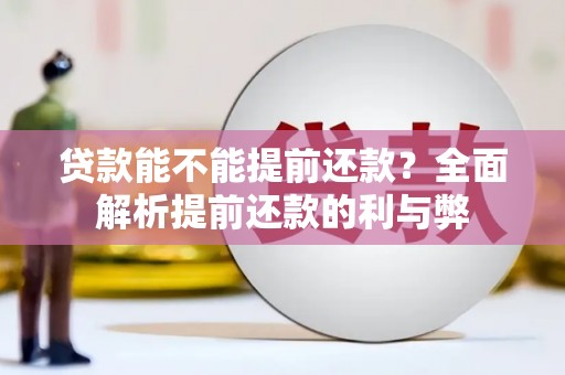顺城贷款能不能提前还款？全面解析提前还款的利与弊