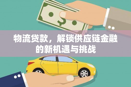 顺城物流贷款，解锁供应链金融的新机遇与挑战