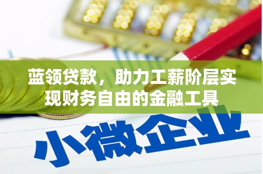 顺城蓝领贷款，助力工薪阶层实现财务自由的金融工具