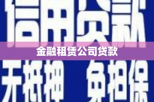 顺城金融租赁公司贷款