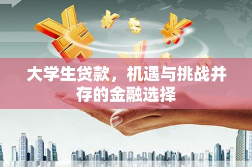 顺城大学生贷款，机遇与挑战并存的金融选择