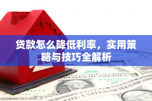 顺城贷款怎么降低利率，实用策略与技巧全解析