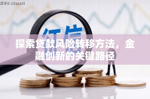 顺城探索贷款风险转移方法，金融创新的关键路径