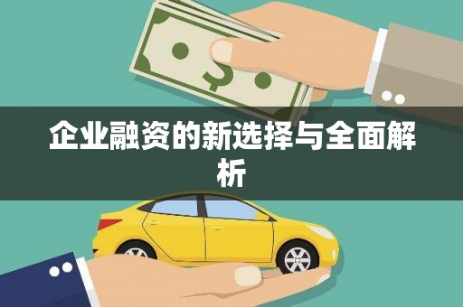 顺城企业融资的新选择与全面解析