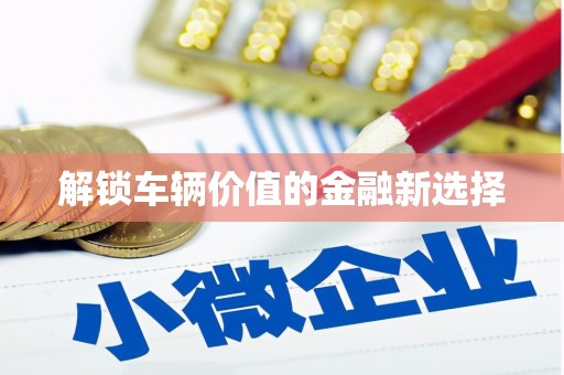 顺城解锁车辆价值的金融新选择