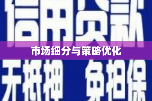 顺城市场细分与策略优化