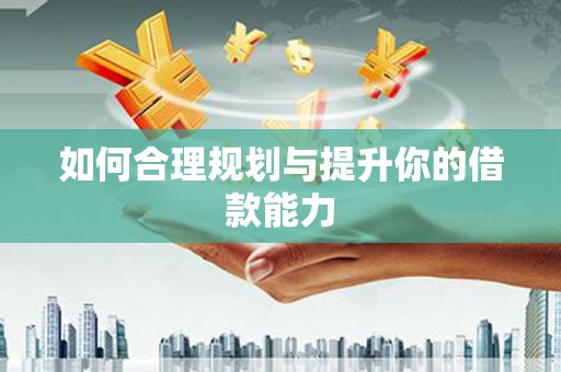 顺城如何合理规划与提升你的借款能力