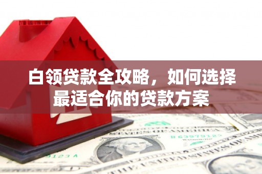 顺城白领贷款全攻略，如何选择最适合你的贷款方案