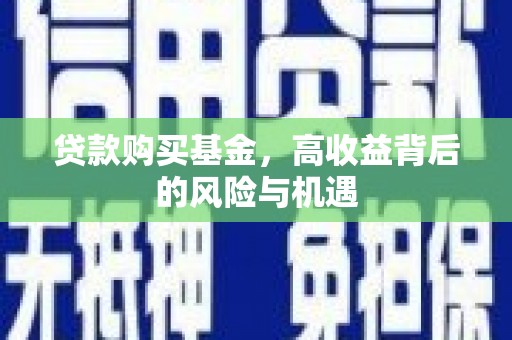 顺城贷款购买基金，高收益背后的风险与机遇